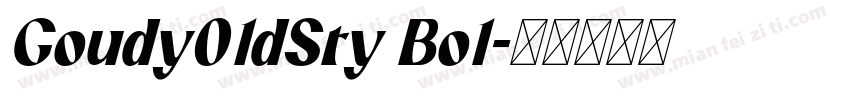 Goudy01dSty Bo1字体转换